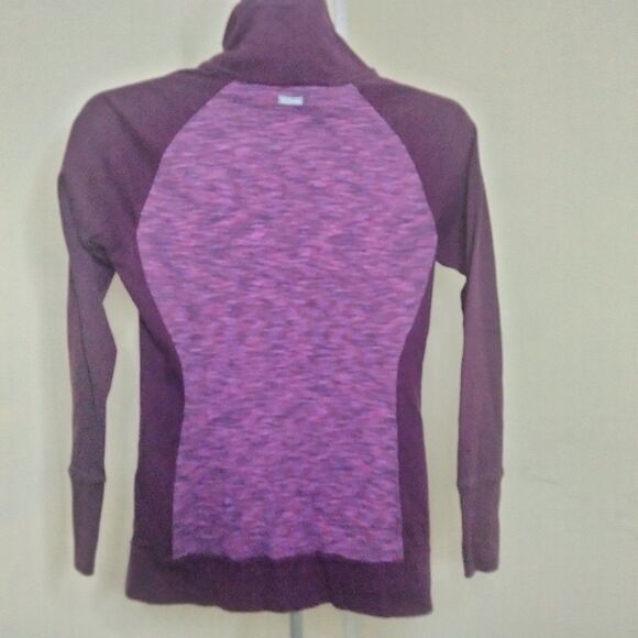 Columbia Women's SMALL light weight cotton zip up jacket purple - Picture 5 of 9